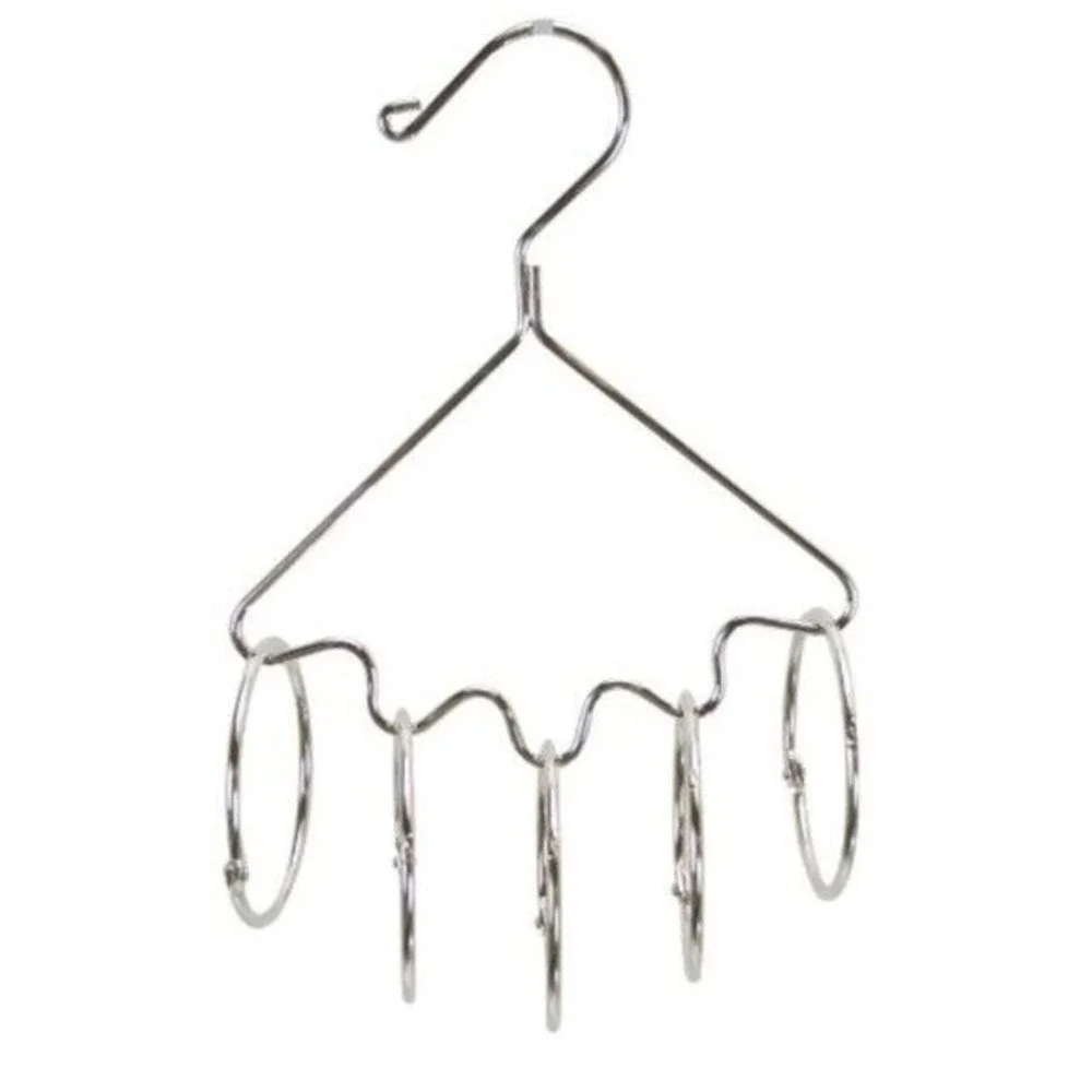 Accessory Organizer Hang Silver Open‎ Ring Purchase Scarves Belts Ties Jewelry